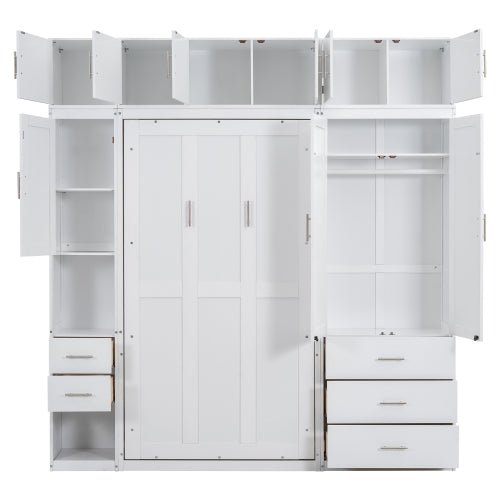 Bellemave® Murphy Bed with Lockers and Wardrobes - Bellemave