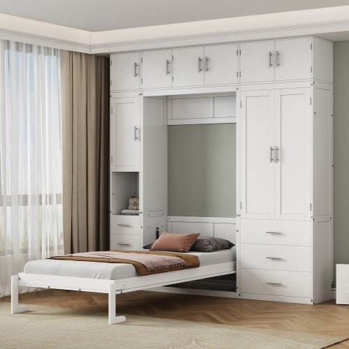 Bellemave® Murphy Bed with Lockers and Wardrobes - Bellemave