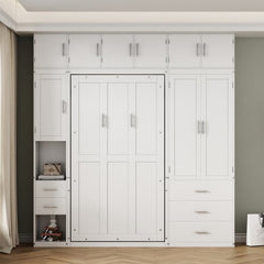Bellemave® Murphy Bed with Lockers and Wardrobes - Bellemave