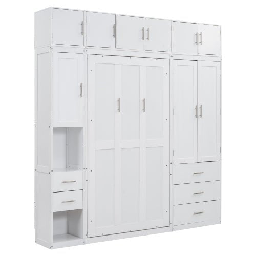 Bellemave® Murphy Bed with Lockers and Wardrobes - Bellemave