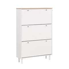 Bellemave® Narrow Design Shoe Cabinet with 3 Flip Drawers,3 Hooks and Adjustable Panel - Bellemave