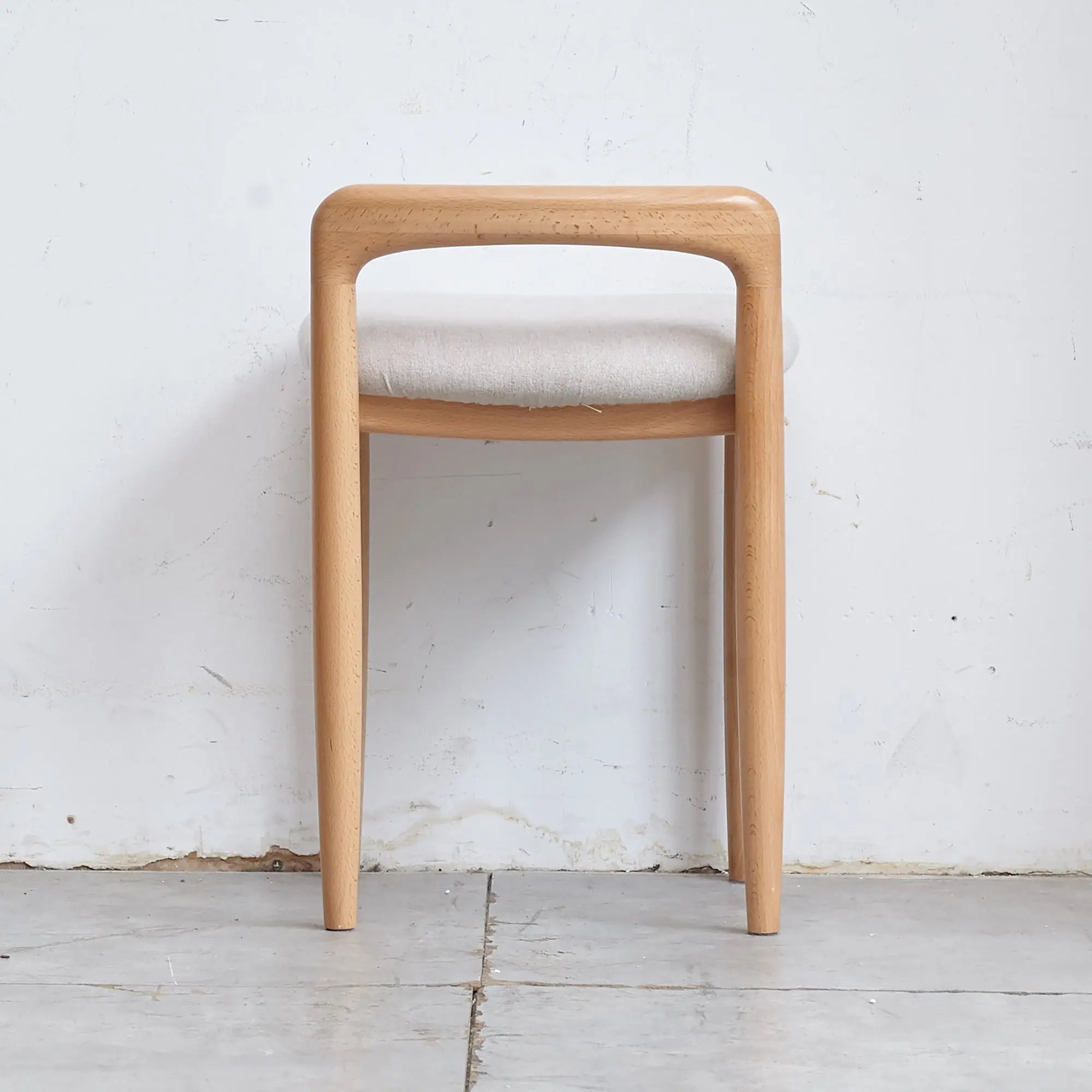 Bellemave® Natural Beech Wood Makeup Stool Bed Bench - Bellemave