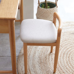 Bellemave® Natural Beech Wood Makeup Stool Bed Bench - Bellemave