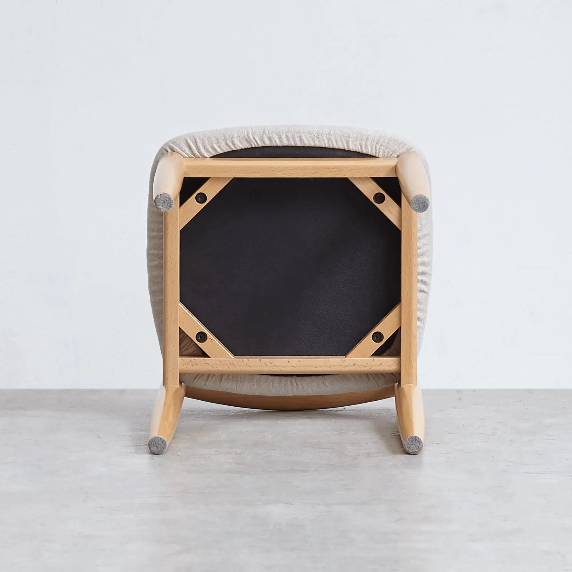 Bellemave® Natural Beech Wood Makeup Stool Bed Bench - Bellemave