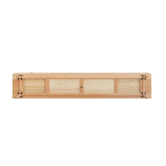 Bellemave® North America A Grade Solid Beech TV Cabinet with Two Drawer - Bellemave