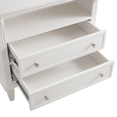 Bellemave® Open Space and 2 Drawers Dresser Nightstand with Charging Station - Bellemave