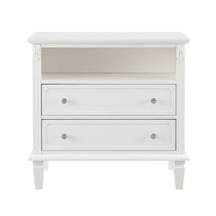 Bellemave® Open Space and 2 Drawers Dresser Nightstand with Charging Station - Bellemave