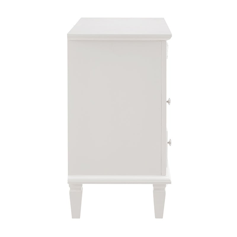 Bellemave® Open Space and 2 Drawers Dresser Nightstand with Charging Station - Bellemave