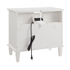 Bellemave® Open Space and 2 Drawers Dresser Nightstand with Charging Station - Bellemave