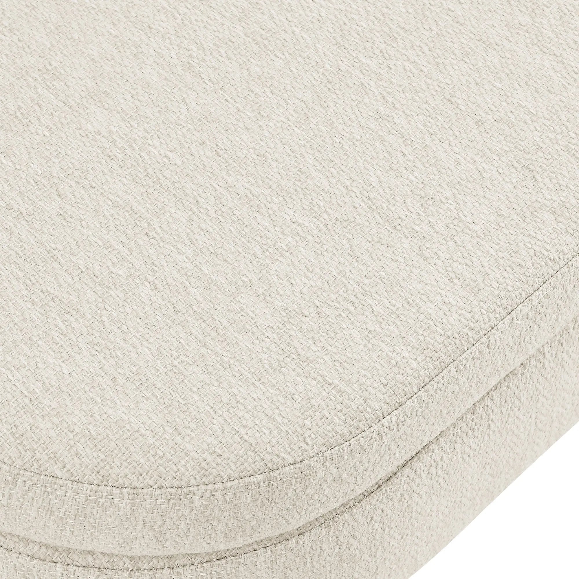 Bellemave® Ottoman Oval Storage Bench with Rubber Wood Legs - Bellemave