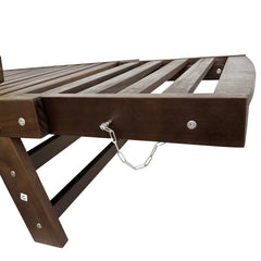 Bellemave® Outdoor Adjustable Patio Wooden Daybed Sofa Chaise Lounge with Cushions - Bellemave