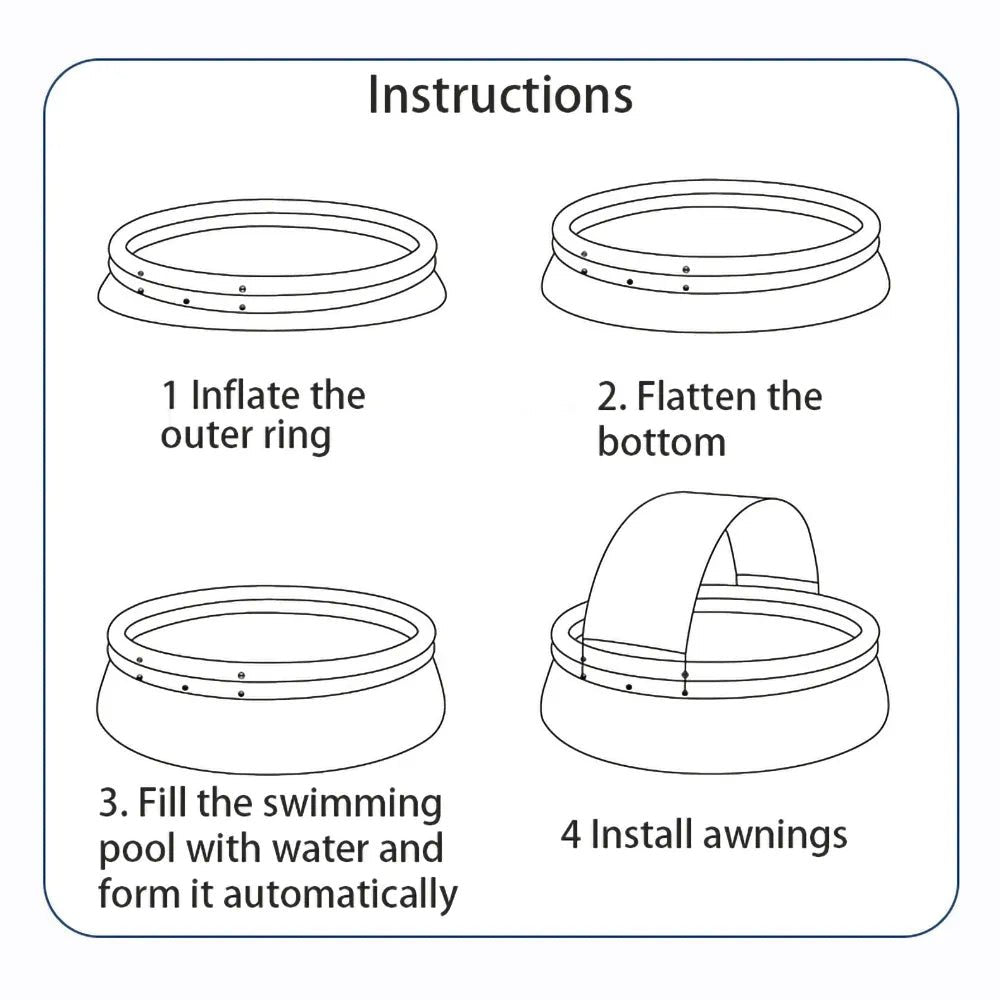 Bellemave® Outdoor Inflatable Outdoor Inflatable Swimming Pool - Bellemave