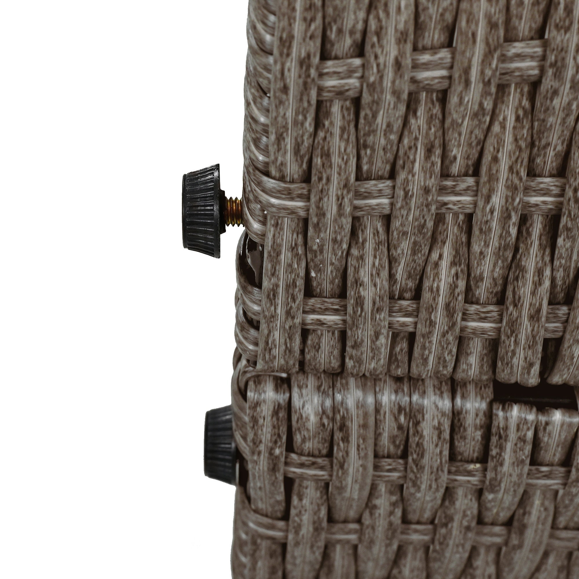 Bellemave® Outdoor Sun Bed Patio 2 - Person Daybed with Cushions and Pillows, Rattan Garden Reclining Chaise Lounge with Adjustable Backrests and Foldable Cup Trays for Lawn,Poolside（Gray ） - Bellemave