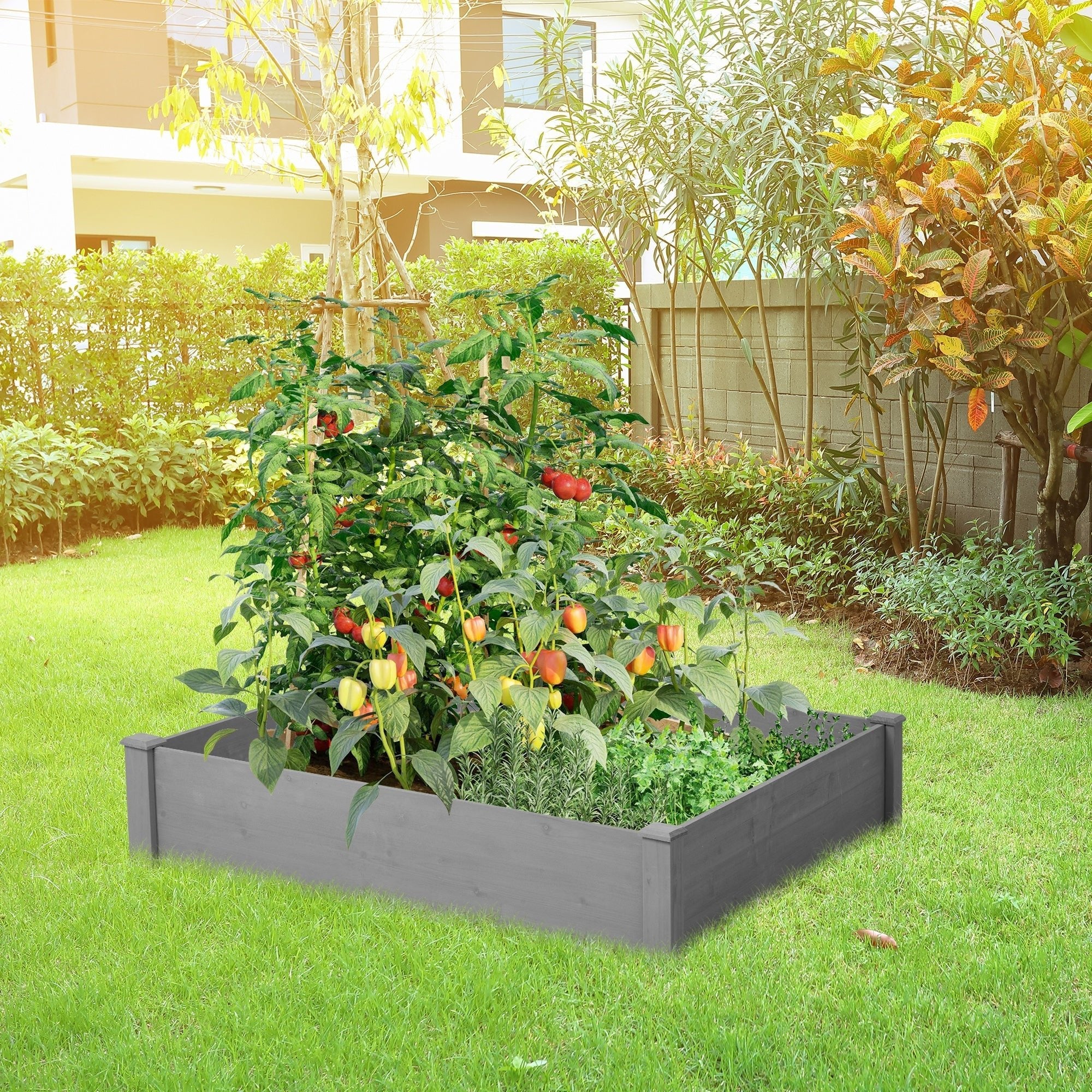 Bellemave® Over Ground Raised Garden Bed, Large Long Planter Box for Outdoor, Tool - Free Assembly - Bellemave