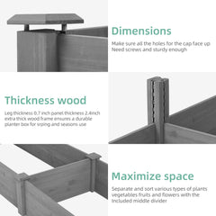 Bellemave® Over Ground Raised Garden Bed, Large Long Planter Box for Outdoor, Tool - Free Assembly - Bellemave