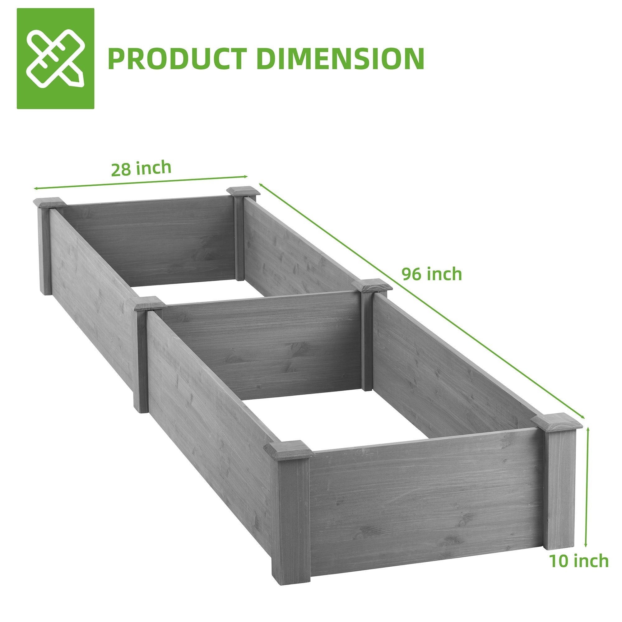 Bellemave® Over Ground Raised Garden Bed, Large Long Planter Box for Outdoor, Tool - Free Assembly - Bellemave