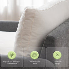 Bellemave® Oversized Chenille Single Sofa Chair with Pillows - Bellemave