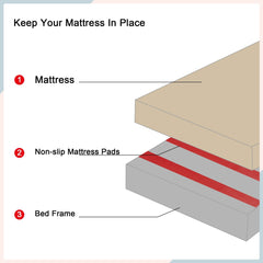 Bellemave® Pinewood Platform Bed Frame with Tall - Panel Headboard & Footboard, Built - in LED Lights - Bellemave