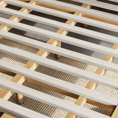 Bellemave® Platform Bed Frame, Solid Bamboo Floating Bed with Wood Slats Support for Bedroom, Guest Rooms, Apartments - Bellemave