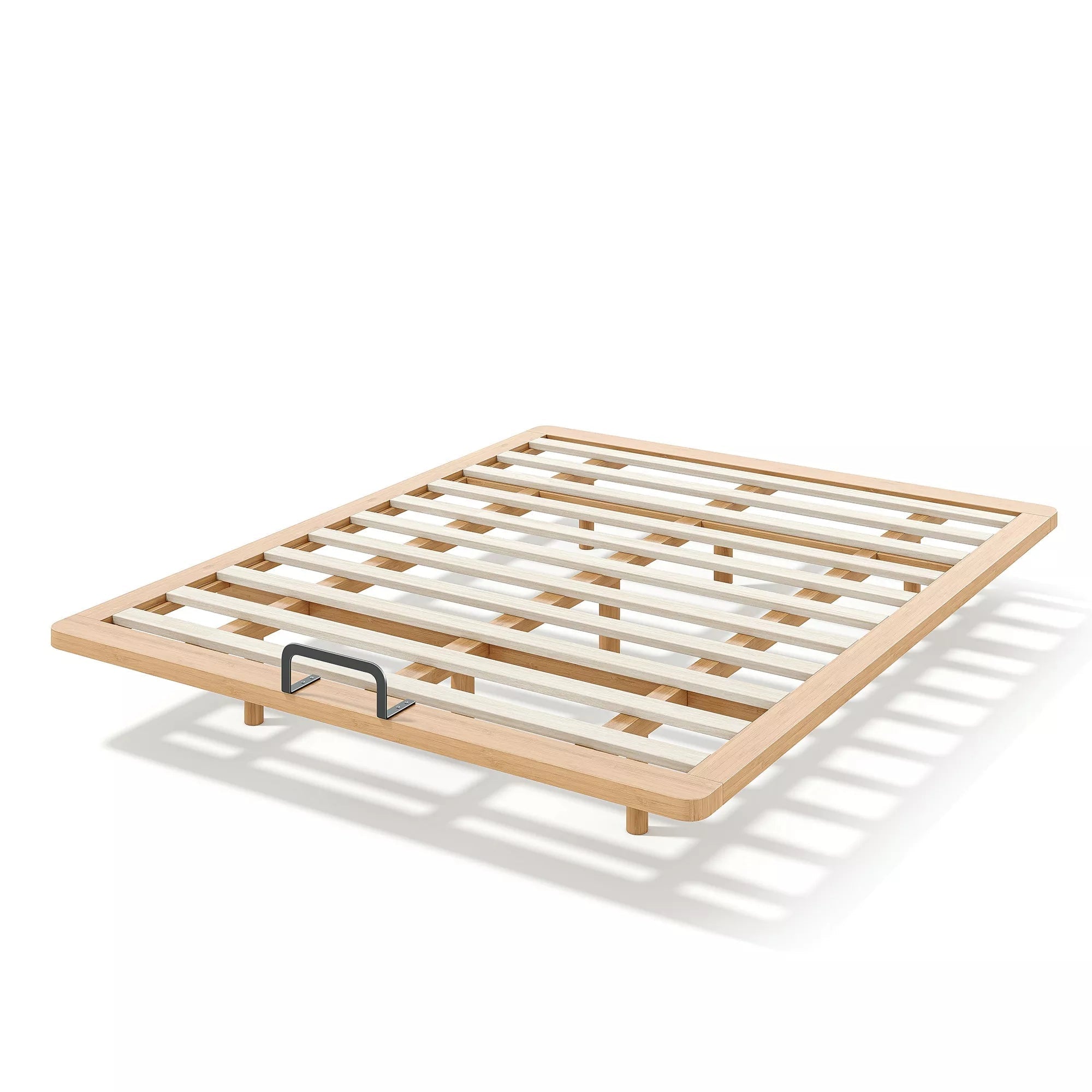 Bellemave® Platform Bed Frame, Solid Bamboo Floating Bed with Wood Slats Support for Bedroom, Guest Rooms, Apartments - Bellemave