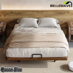 Bellemave® Platform Bed Frame, Solid Bamboo Floating Bed with Wood Slats Support for Bedroom, Guest Rooms, Apartments - Bellemave