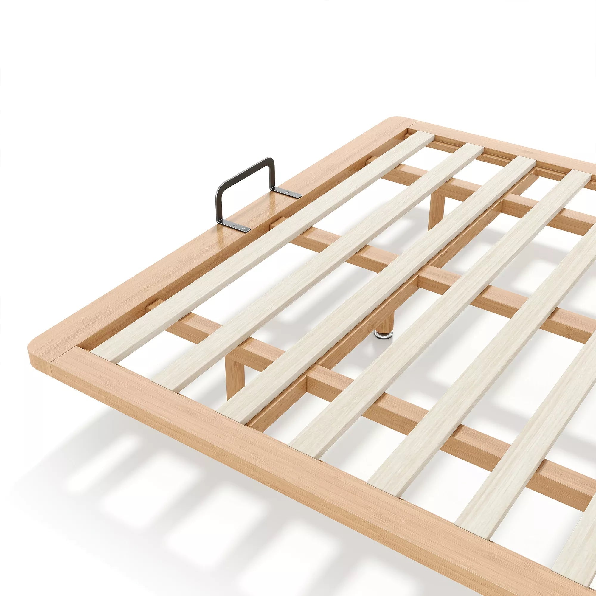 Bellemave® Platform Bed Frame, Solid Bamboo Floating Bed with Wood Slats Support for Bedroom, Guest Rooms, Apartments - Bellemave