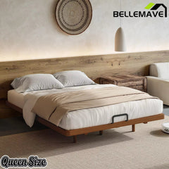 Bellemave® Platform Bed Frame, Solid Bamboo Floating Bed with Wood Slats Support for Bedroom, Guest Rooms, Apartments - Bellemave