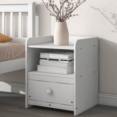 Bellemave® Platform Bed with a Nightstand,Headboard and Footboard - Bellemave