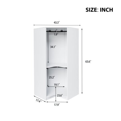 Bellemave® Polygon Corner Wardrobe - Bellemave