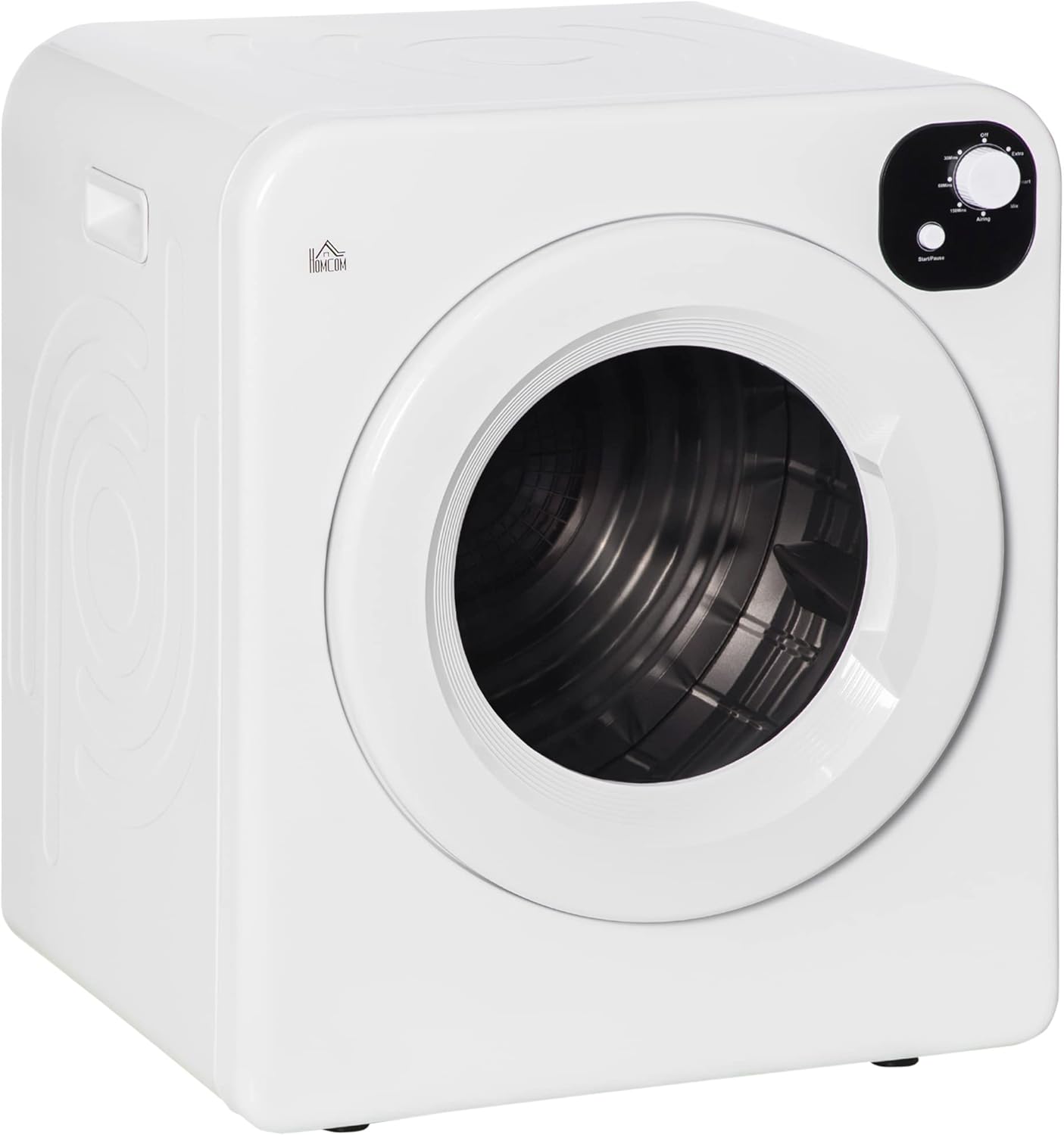 Bellemave® Portable Clothes Dryer, 120V 1300W Compact Laundry Dryer with Intelligent Drying, 3.2 cu.ft Stainless Steel Drum, Front Load Electric Dryer for Apartments, Dorms, RVs, Gray - Bellemave