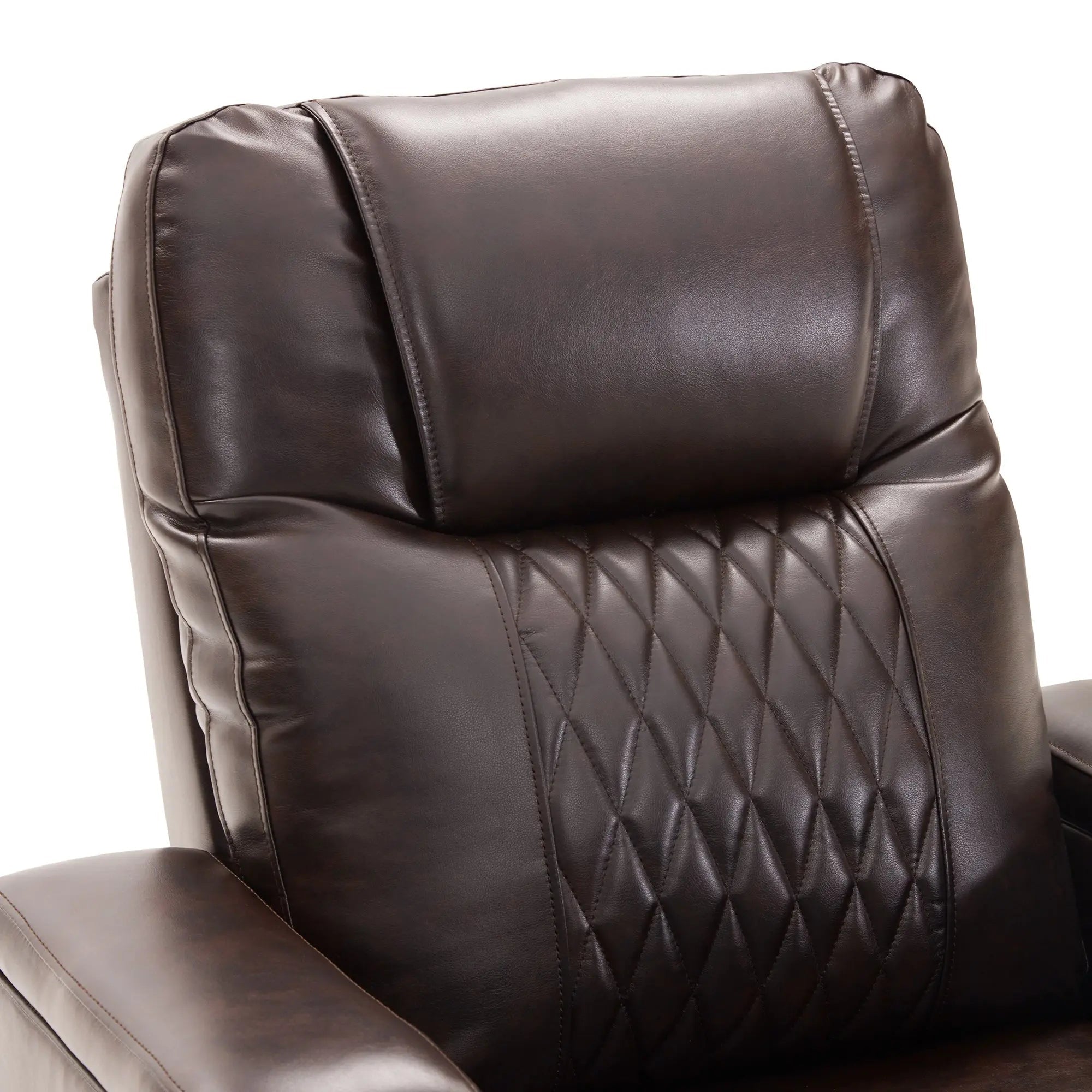 Bellemave® Power Motion Recliner with USB Charging Port and Hidden Arm Storage,2 Cup Holders and 360° Swivel Tray Table - Bellemave