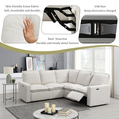 Bellemave® Power Recliner Chair Home Theater Seating Soft Chair with USB Port - Bellemave