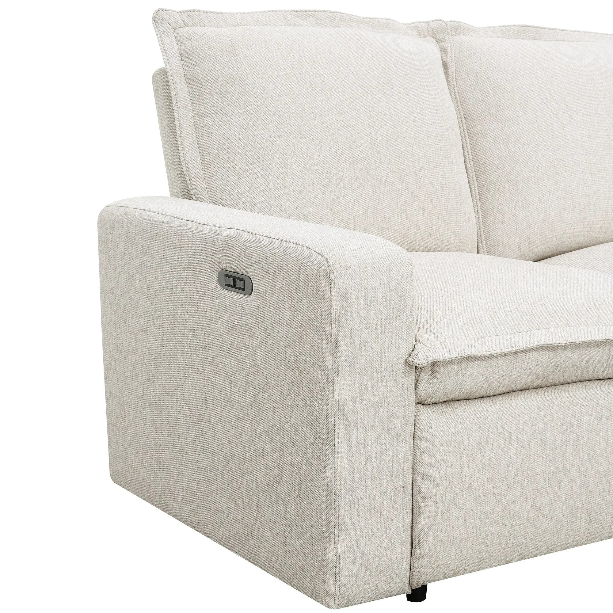 Bellemave® Power Recliner Chair Home Theater Seating Soft Chair with USB Port - Bellemave