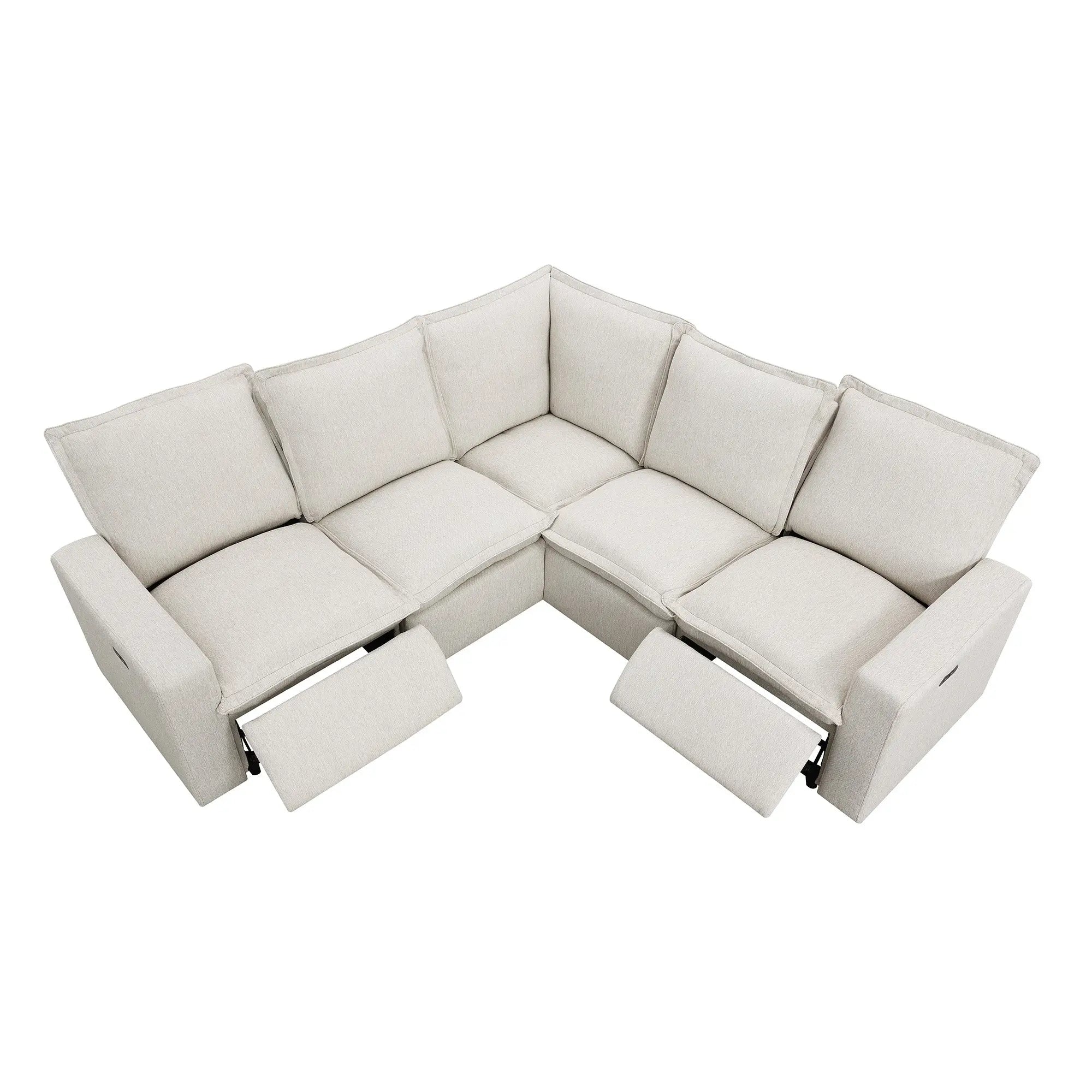Bellemave® Power Recliner Chair Home Theater Seating Soft Chair with USB Port - Bellemave