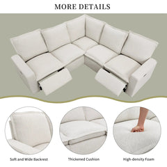 Bellemave® Power Recliner Chair Home Theater Seating Soft Chair with USB Port - Bellemave