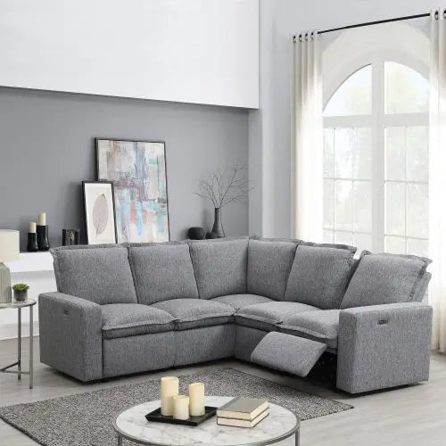 Bellemave® Power Recliner Chair Home Theater Seating Soft Chair with USB Port - Bellemave
