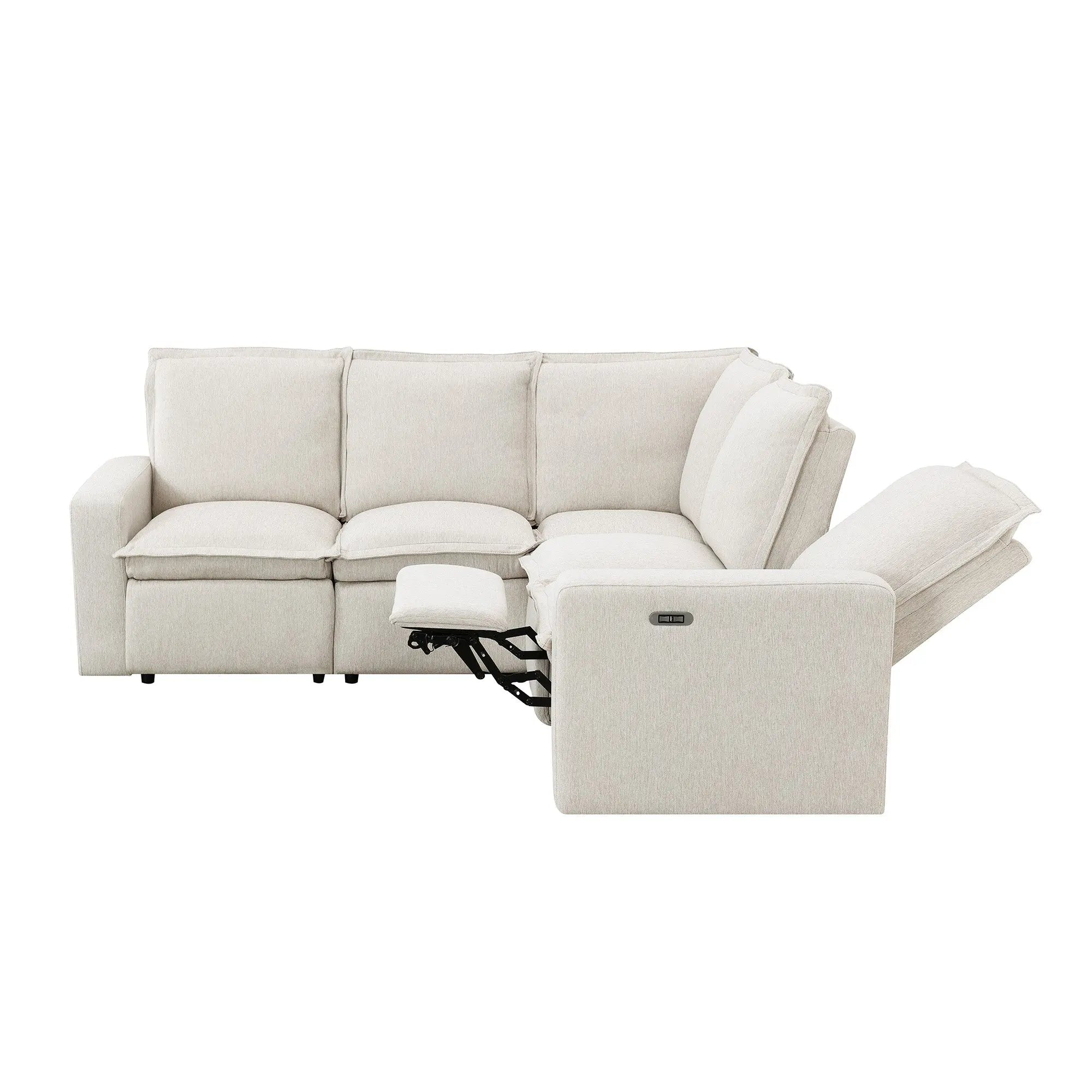 Bellemave® Power Recliner Chair Home Theater Seating Soft Chair with USB Port - Bellemave