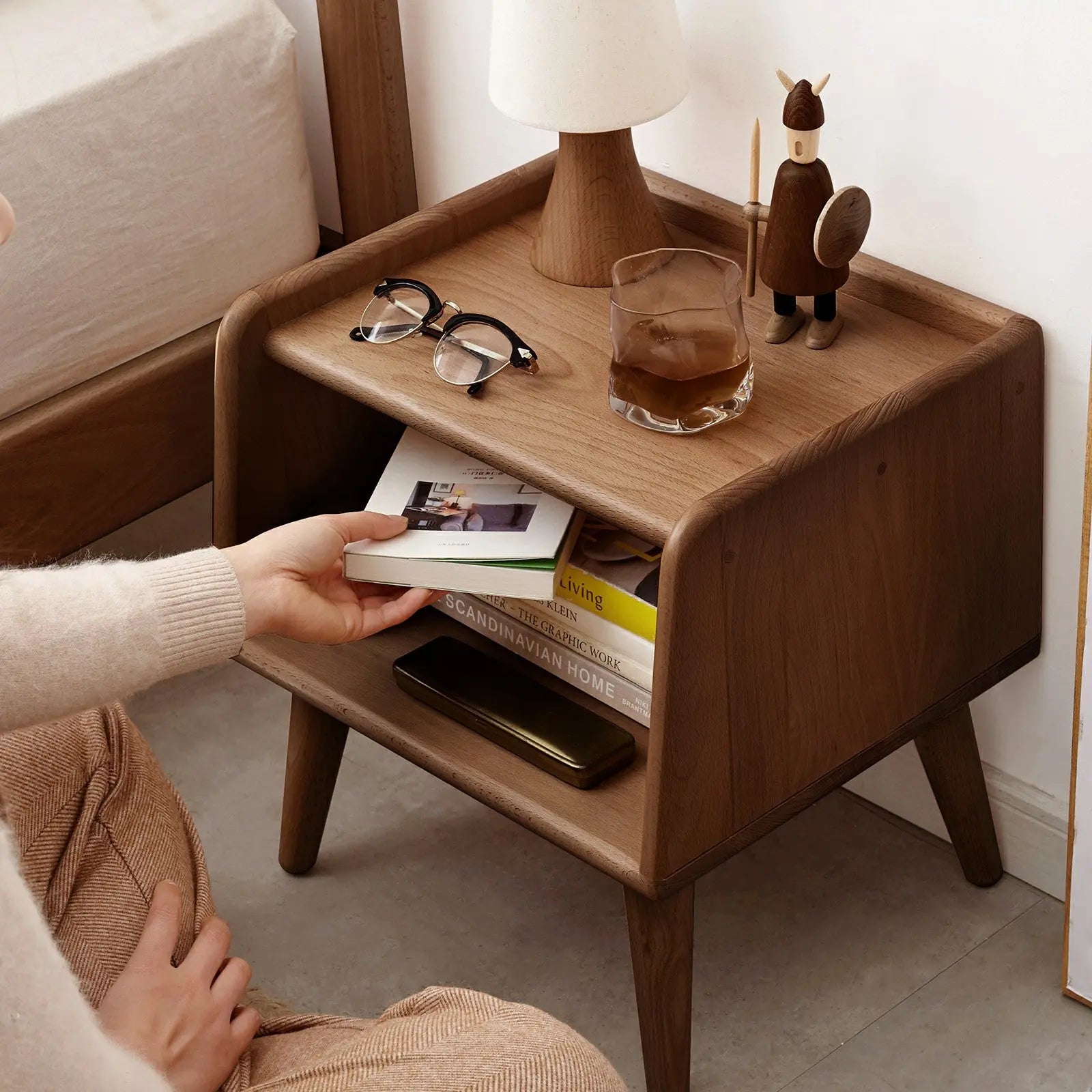 Bellemave® Pure Solid Wood Bedside Nightstands - Bellemave