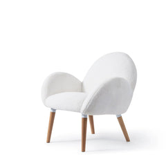 Bellemave® Pure Solid Wood Beech Frame Imitation Lamb Fabric Sofa Chair - Bellemave