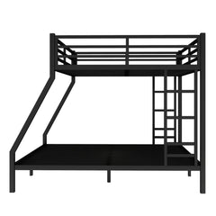 Bellemave® Queen Over King Bunk Beds Frame for Teens and Adults with 2 Side Ladder and Full Length Guardrail - Bellemave