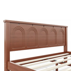 Bellemave® Queen Platform Bed, Solid Bamboo Bed Frame with Support Slats, No Box Spring Needed - Bellemave