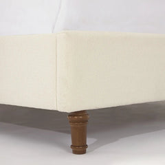 Bellemave® Queen Size Boucle Upholstered Platform Bed with High Headboard - Bellemave