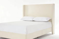 Bellemave® Queen Size Boucle Upholstered Platform Bed with High Headboard - Bellemave