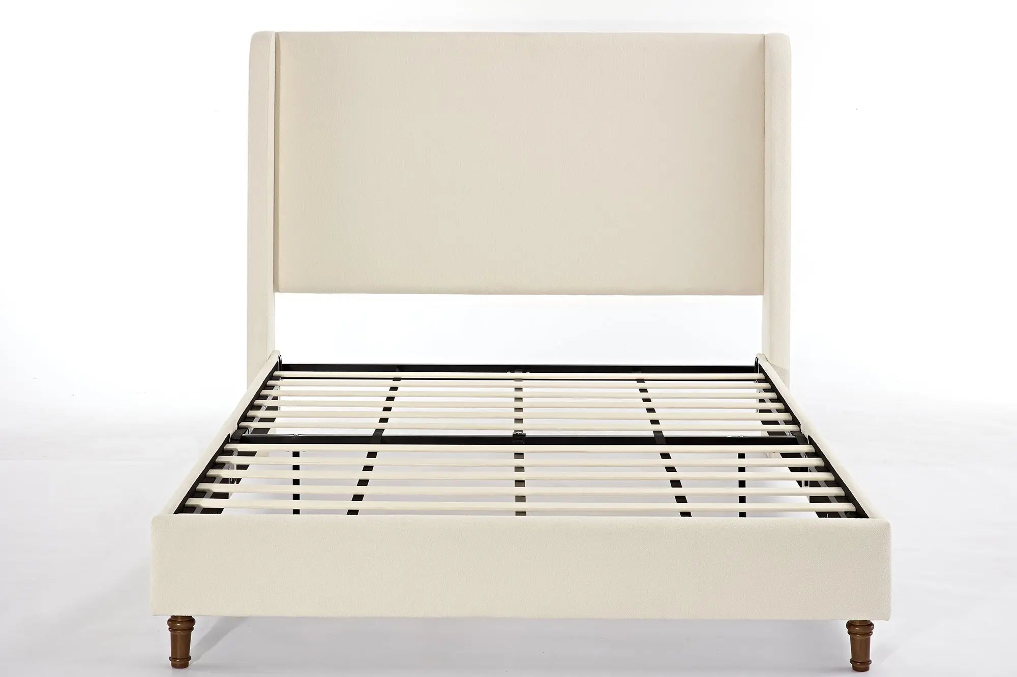Bellemave® Queen Size Boucle Upholstered Platform Bed with High Headboard - Bellemave