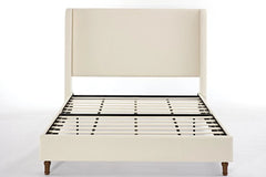 Bellemave® Queen Size Boucle Upholstered Platform Bed with High Headboard - Bellemave