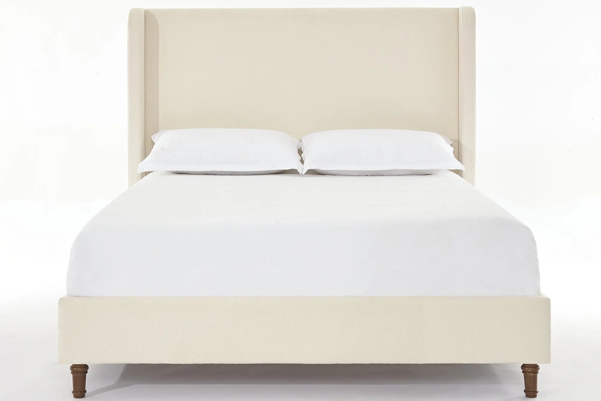 Bellemave® Queen Size Boucle Upholstered Platform Bed with High Headboard - Bellemave