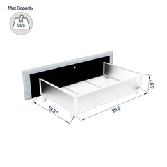 Bellemave® Queen Size Ivory Upholstered Platform Bed with Patented 4 Drawers Storage, Tufted Headboard and Wooden Slat Support - Bellemave
