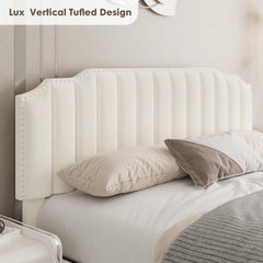 Bellemave® Queen Size Lift Velvet Upholstered Platform Bed - Bellemave