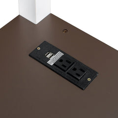 Bellemave® Queen Size Loft Bed with Desk,Open Shelf and a Storage Box,USB Charging Station - Bellemave