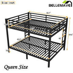 Bellemave® Queen Size Metal Bunk Bed - Bellemave